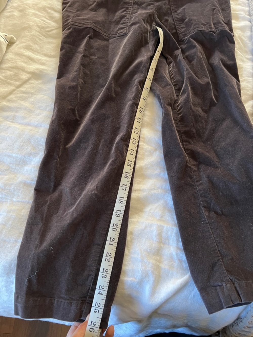 Aerie Velour Overalls in Deep Brown/Plum - Casual Everyday Jumpsuit - Picture 6 of 6